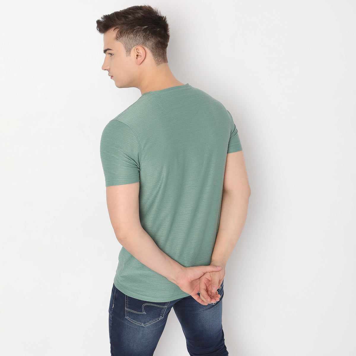 Regular Fit Textured T-Shirt