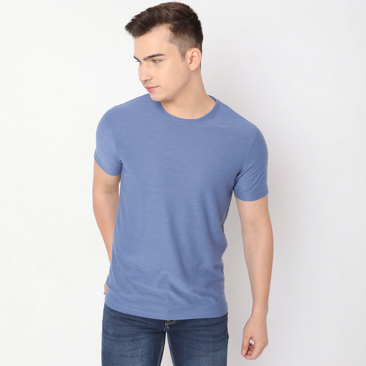 Regular Fit Textured T-Shirt