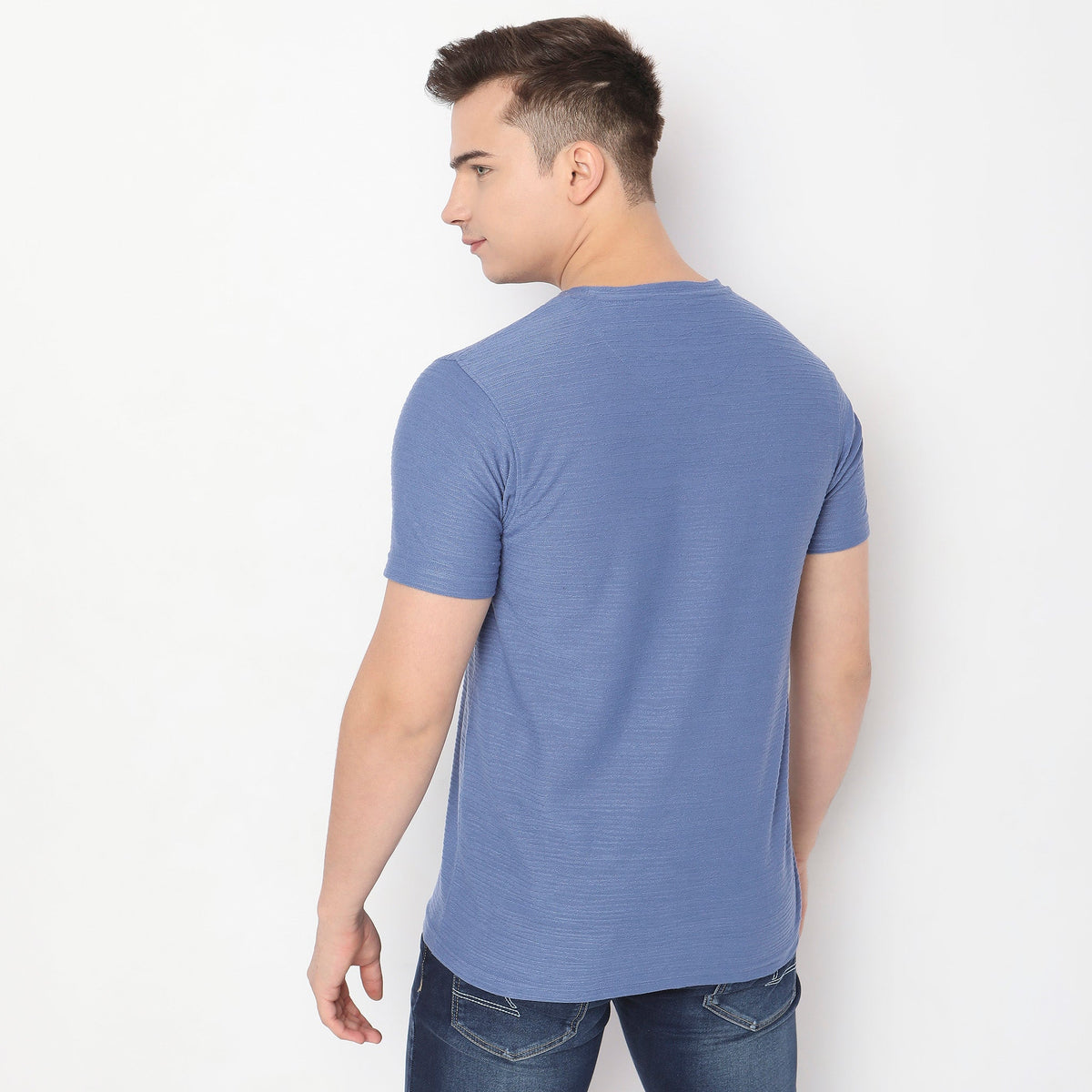 Regular Fit Textured T-Shirt