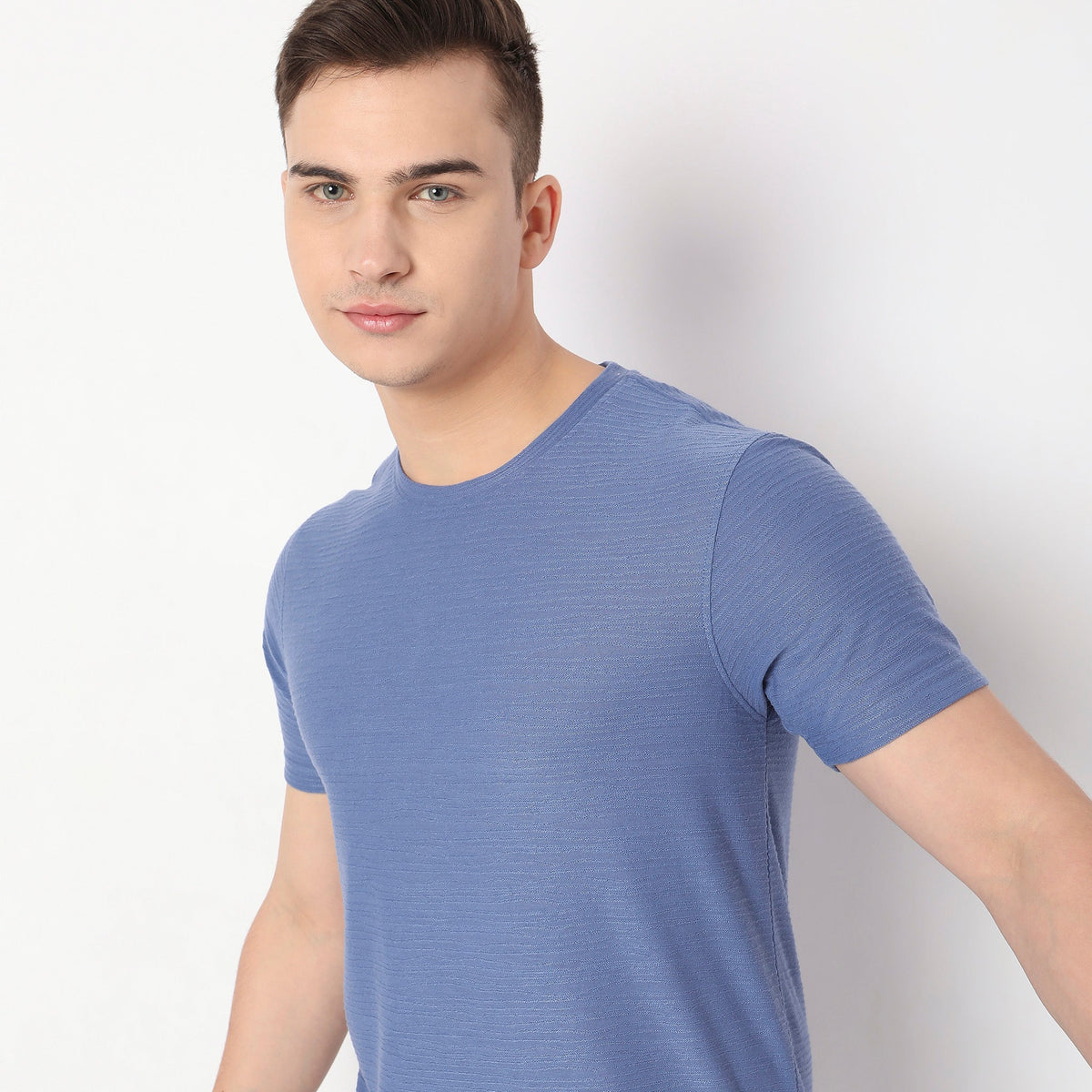 Regular Fit Textured T-Shirt