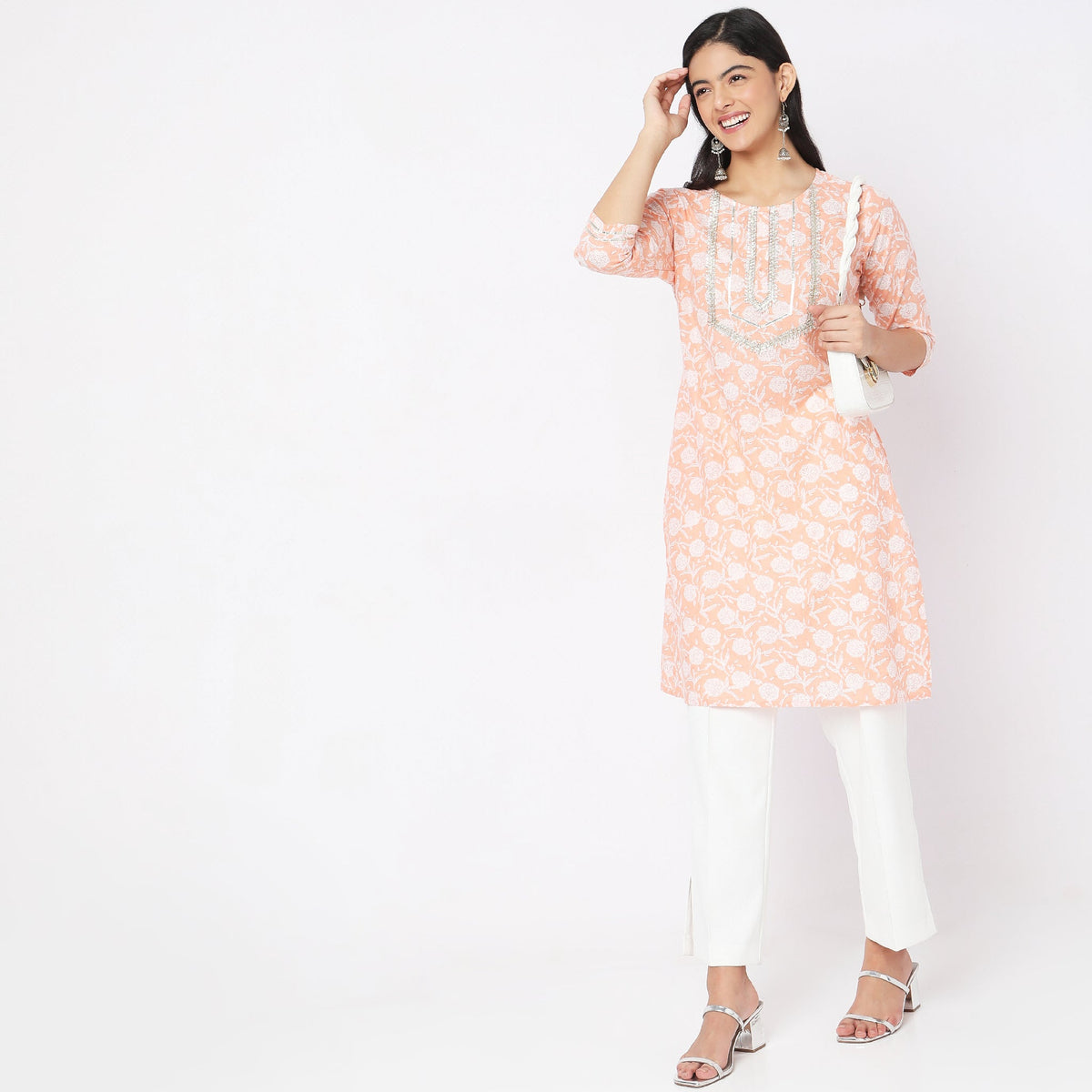 Straight Fit Printed Kurta