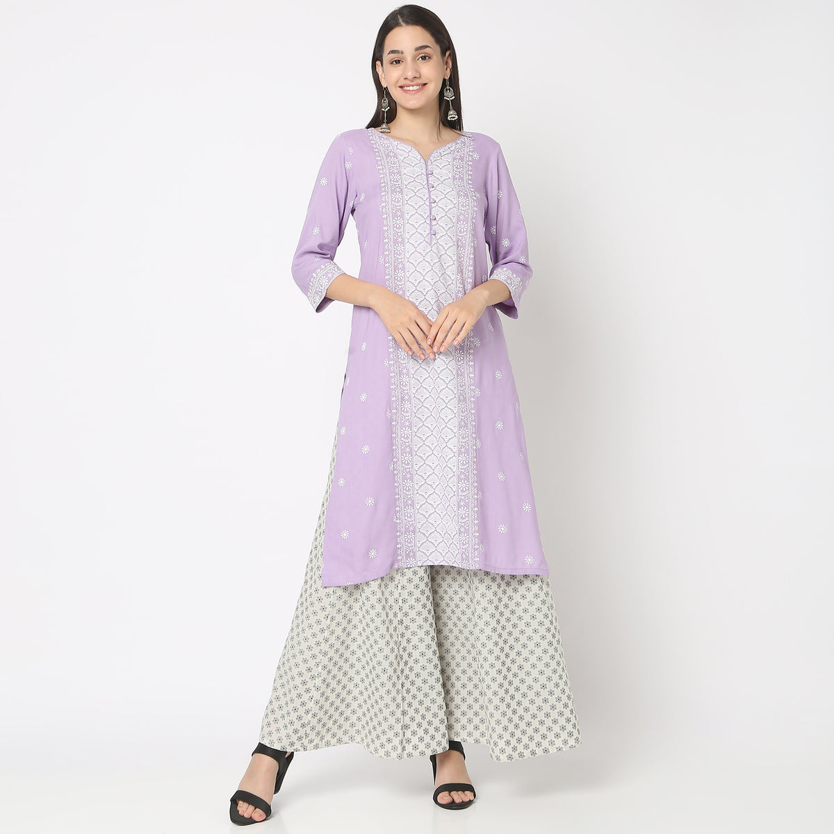 Straight Fit Printed Kurta