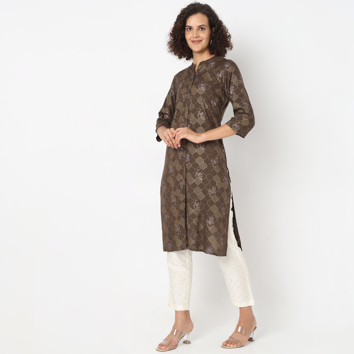 Straight Fit Printed Kurta