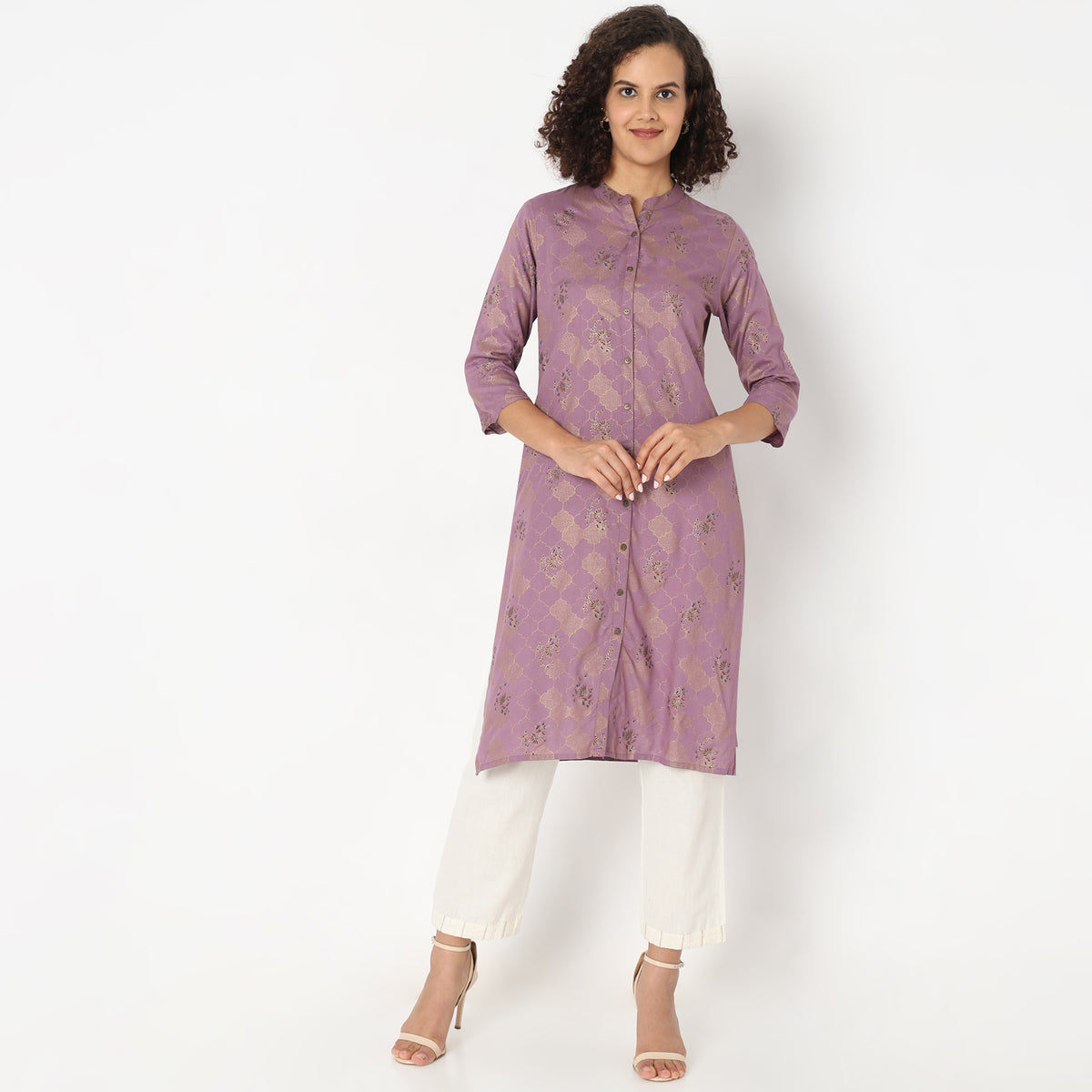 Straight Fit Printed Kurta