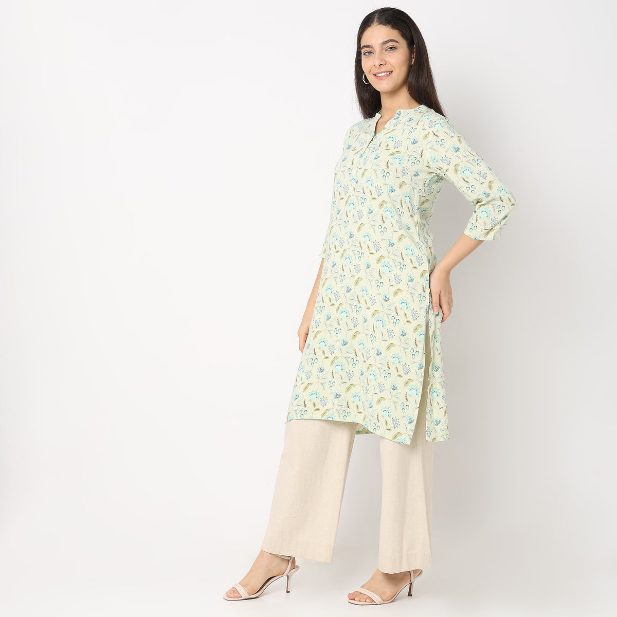 Straight Fit Printed Kurta