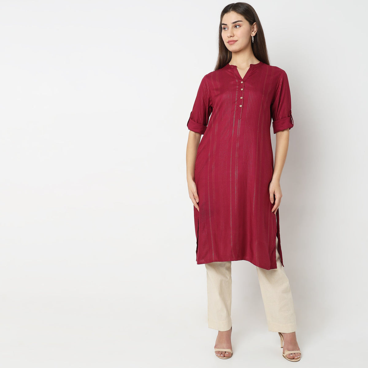 Straight Fit Printed Kurta