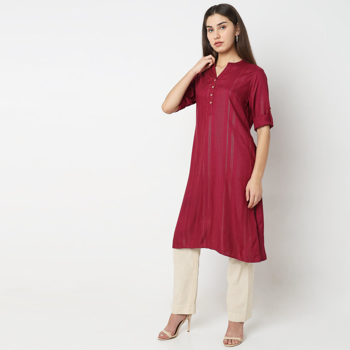 Straight Fit Printed Kurta