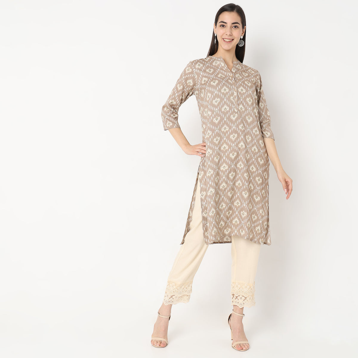 Straight Fit Printed Kurta