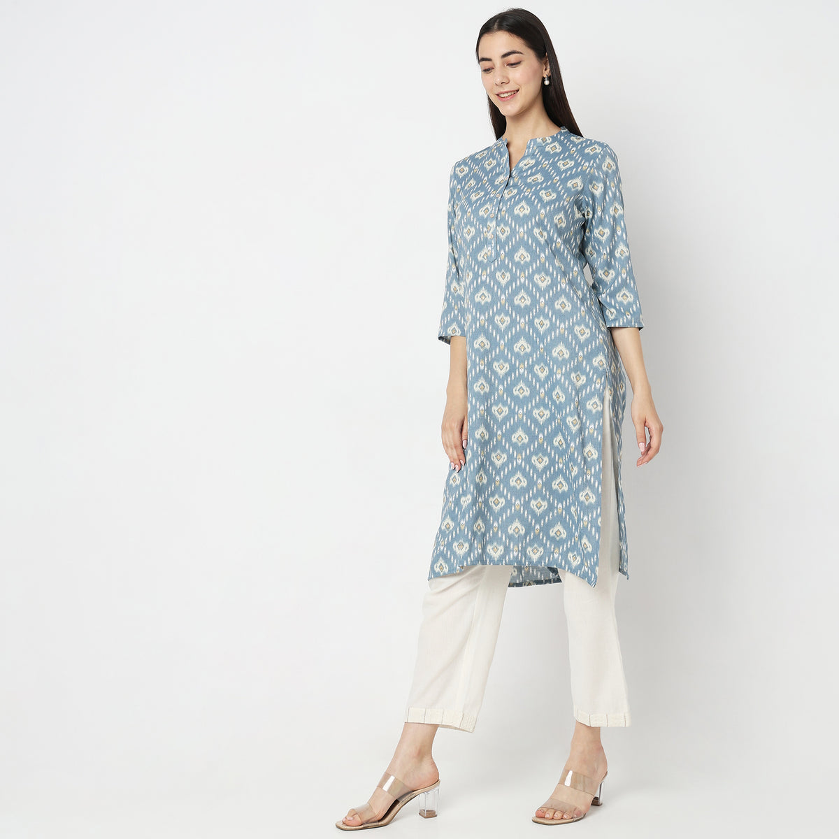 Straight Fit Printed Kurta