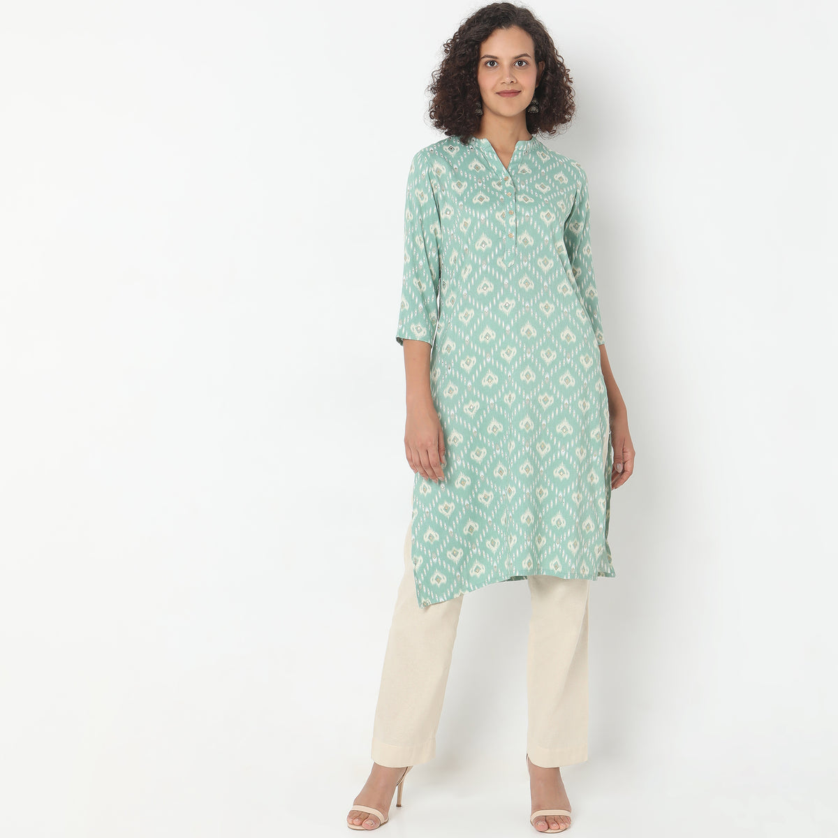 Straight Fit Printed Kurta