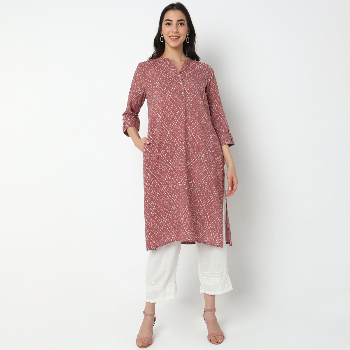 Straight Fit Printed Kurta