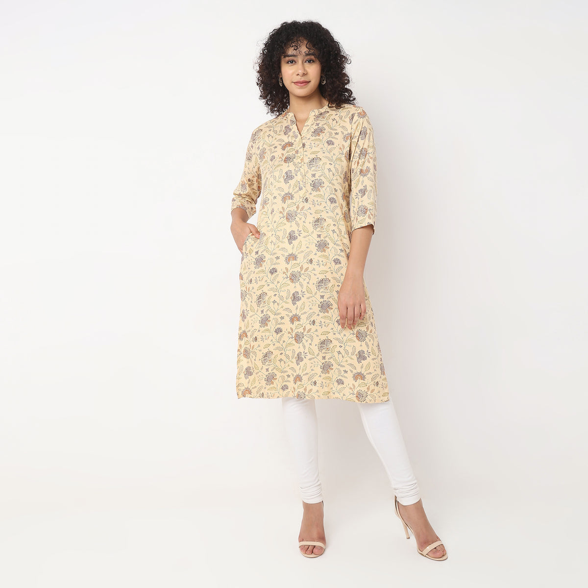 Straight Fit Printed Kurta