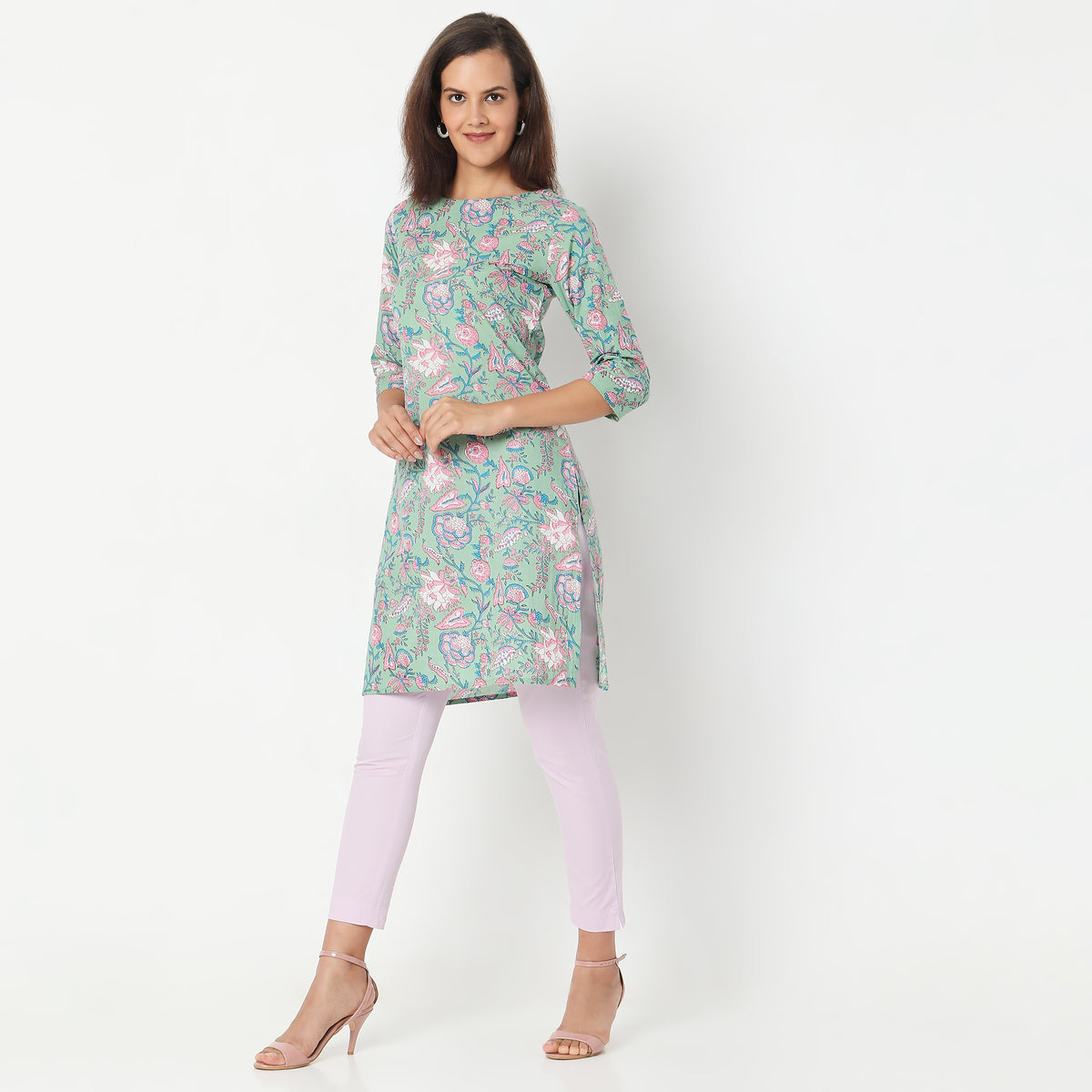 Straight Fit Printed Kurta