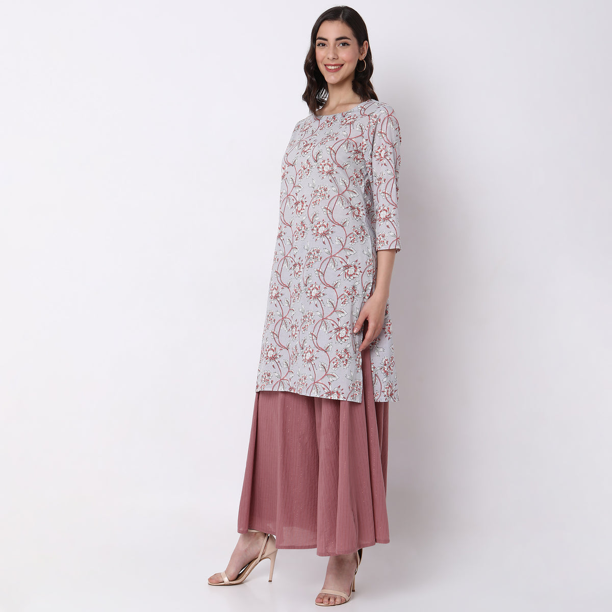 Straight Fit Printed Kurta