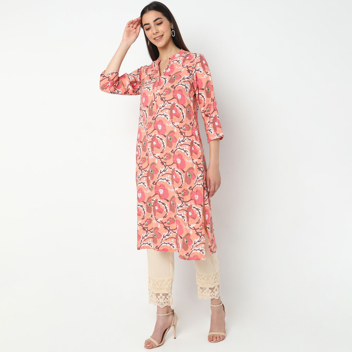 Straight Fit Printed Kurta