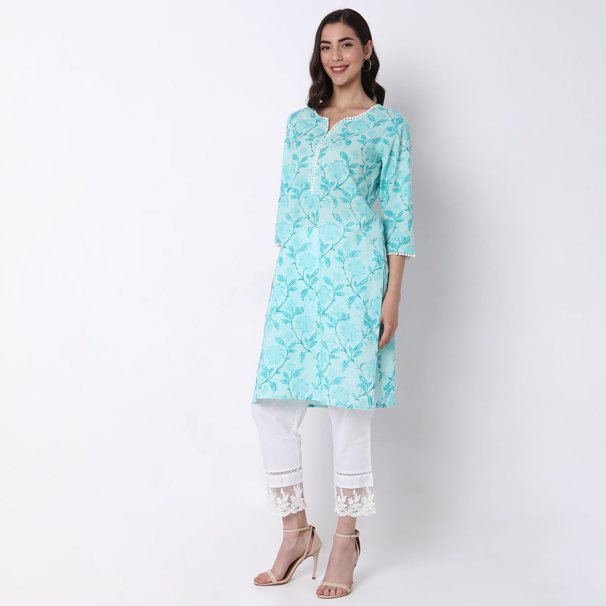 Straight Fit Printed Kurta