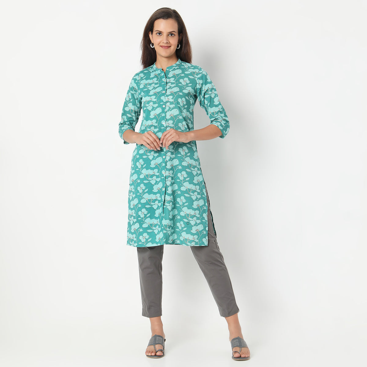 Straight Fit Printed Kurta