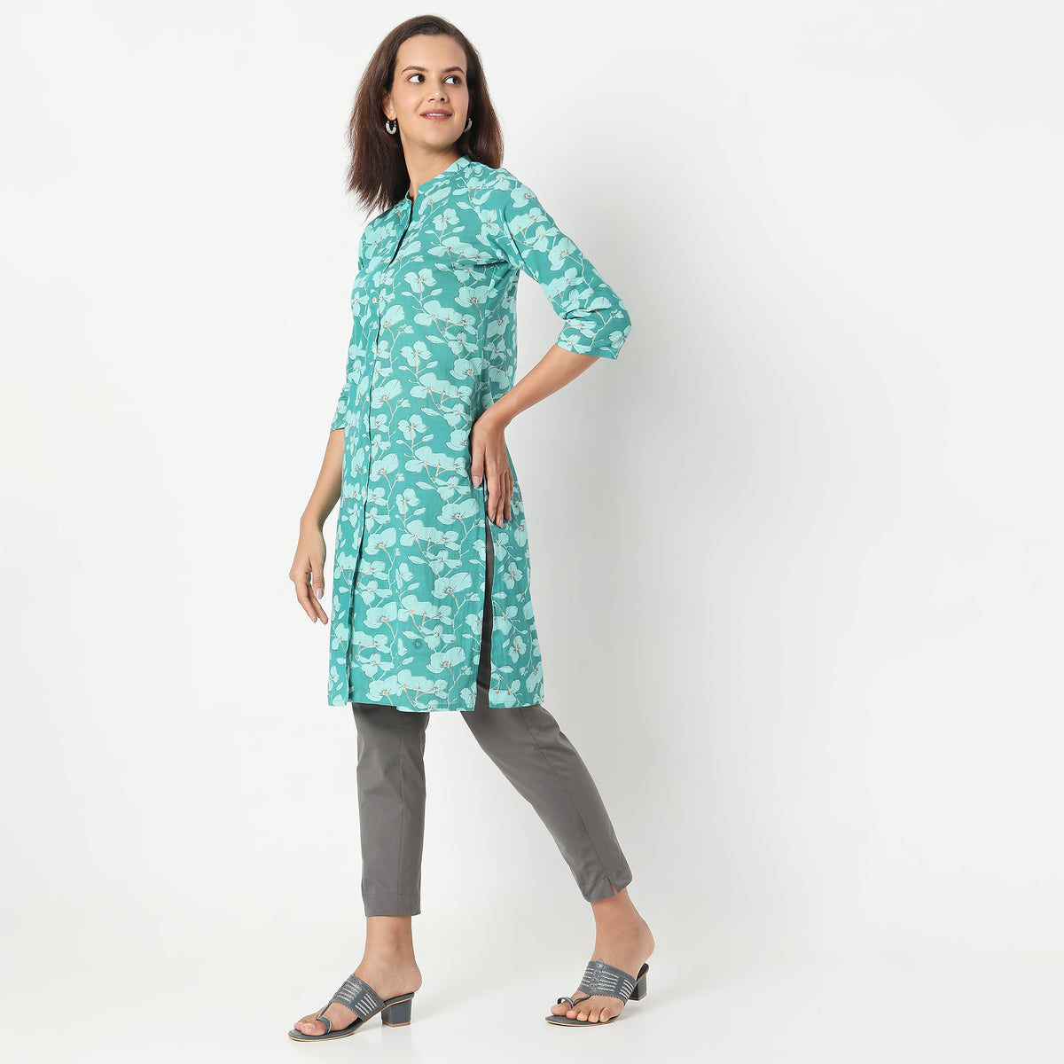 Straight Fit Printed Kurta