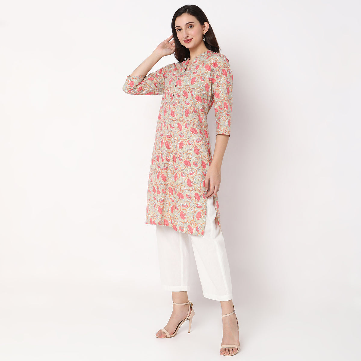 Straight Fit Printed Kurta