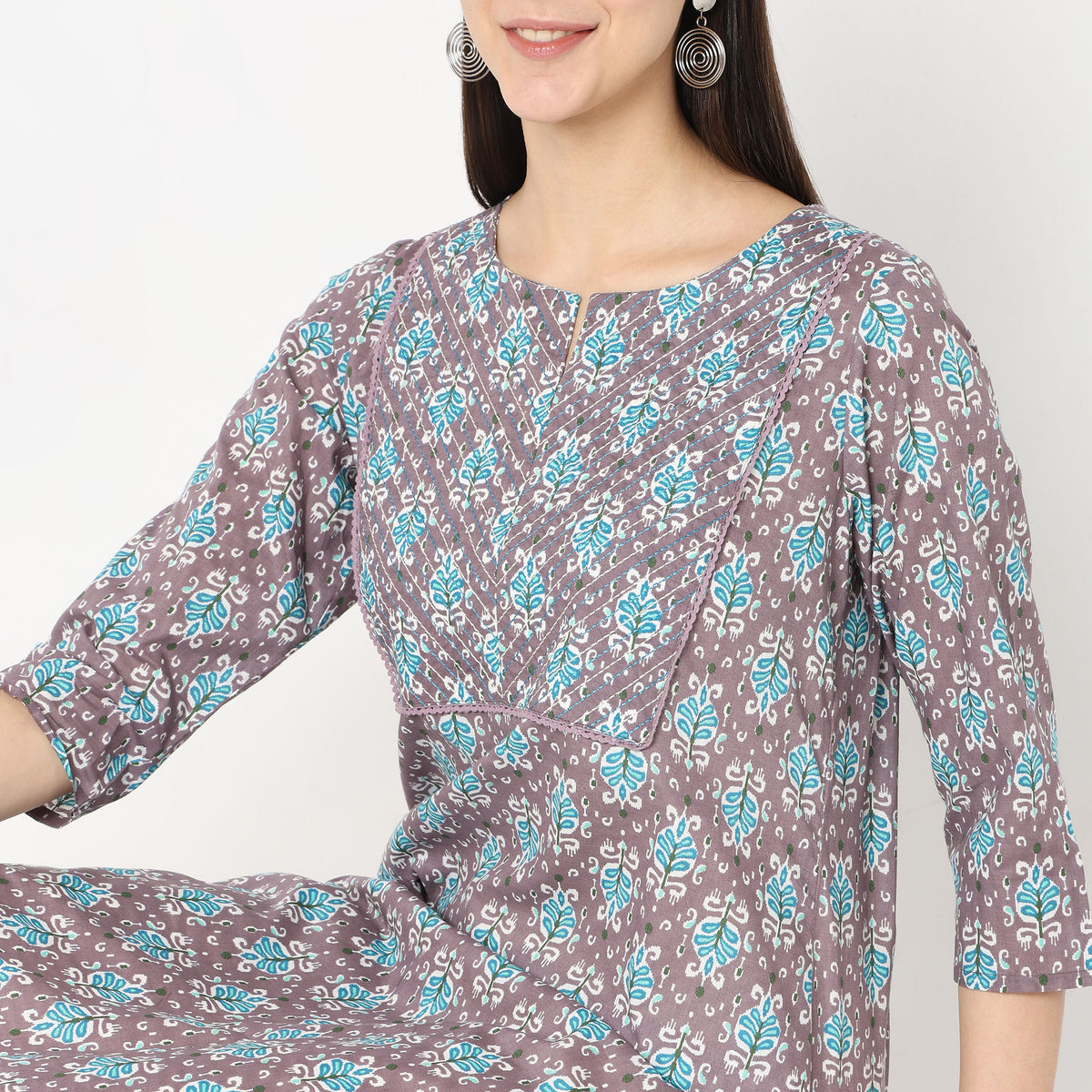 Straight Fit Printed Kurta