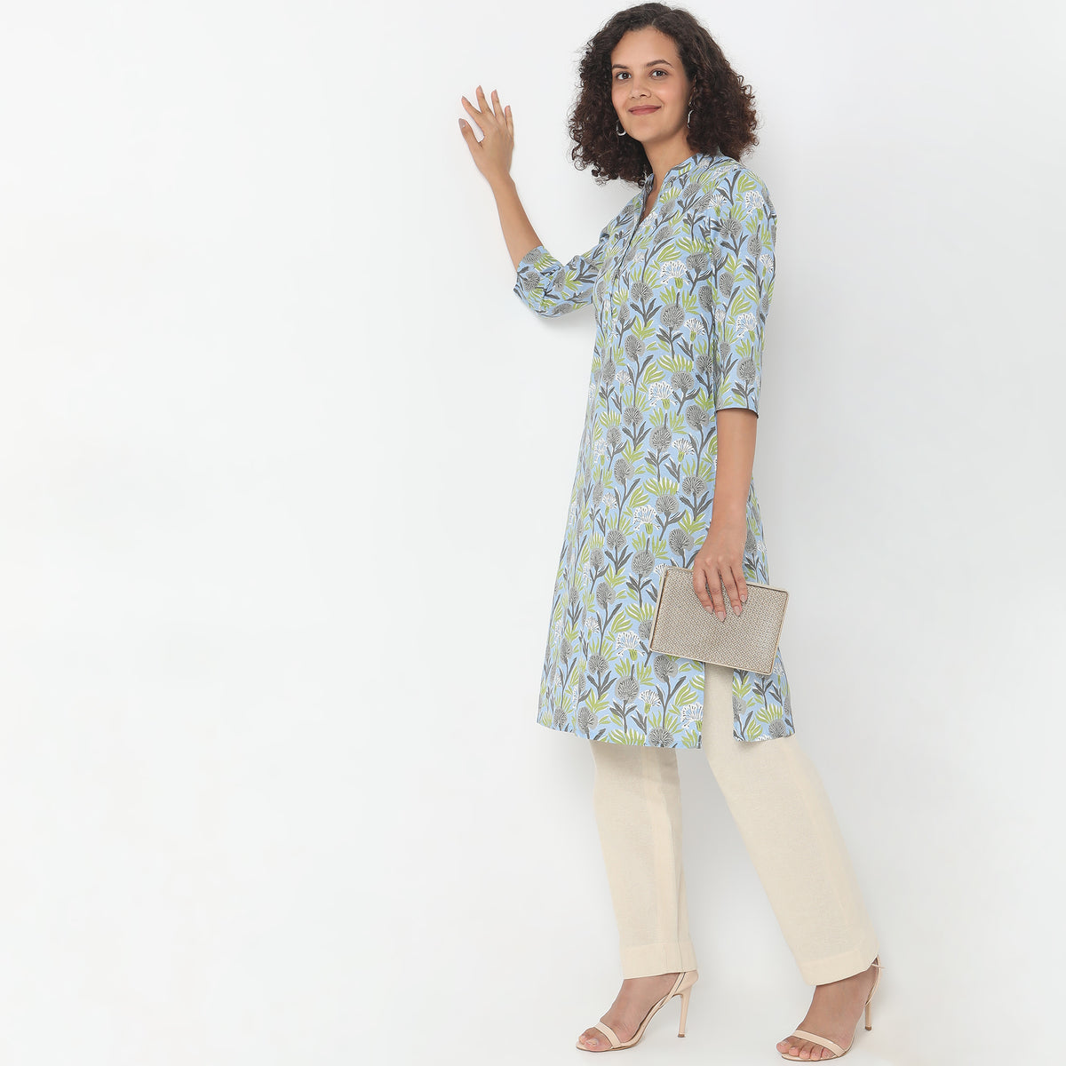 Straight Fit Printed Kurta