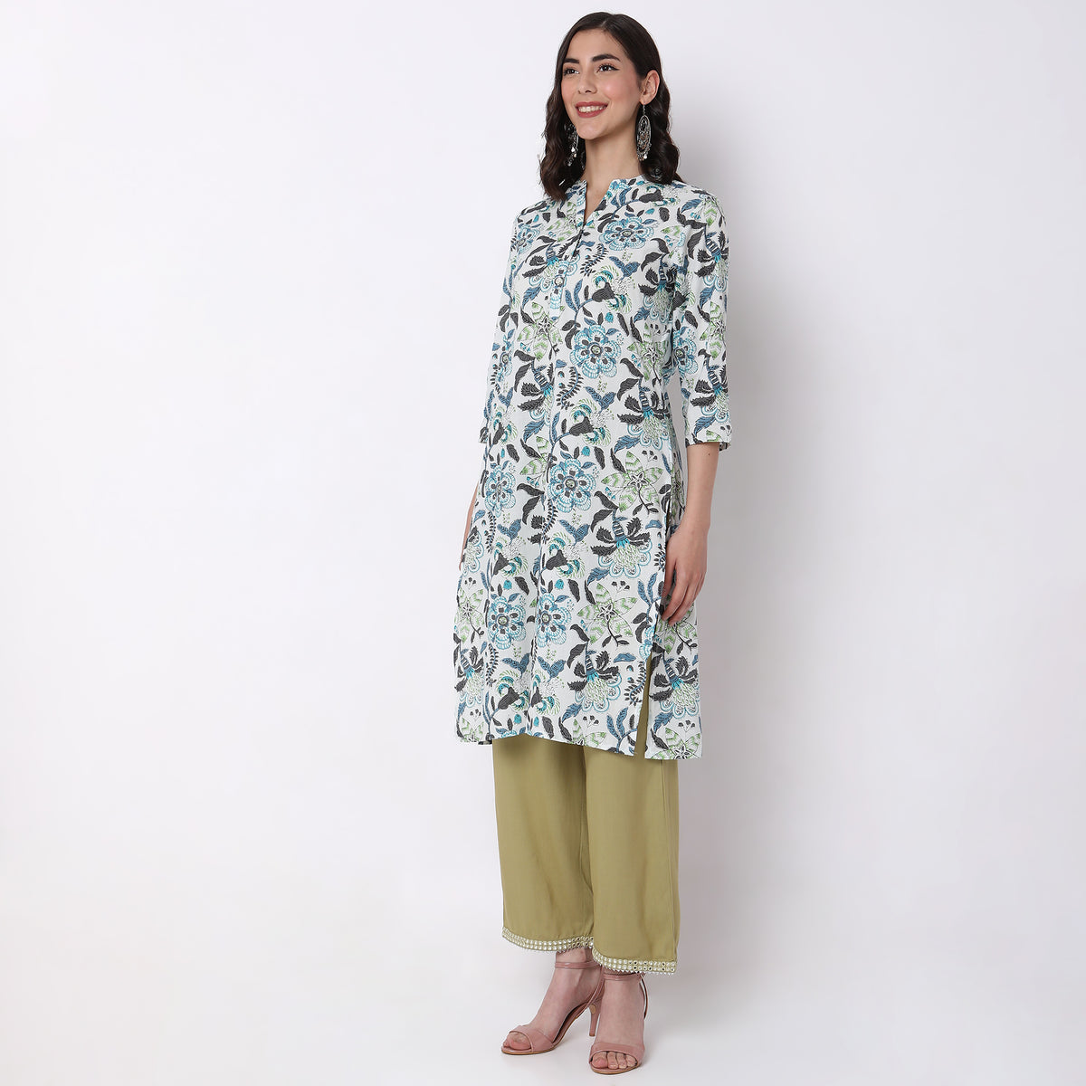 Straight Fit Printed Kurta