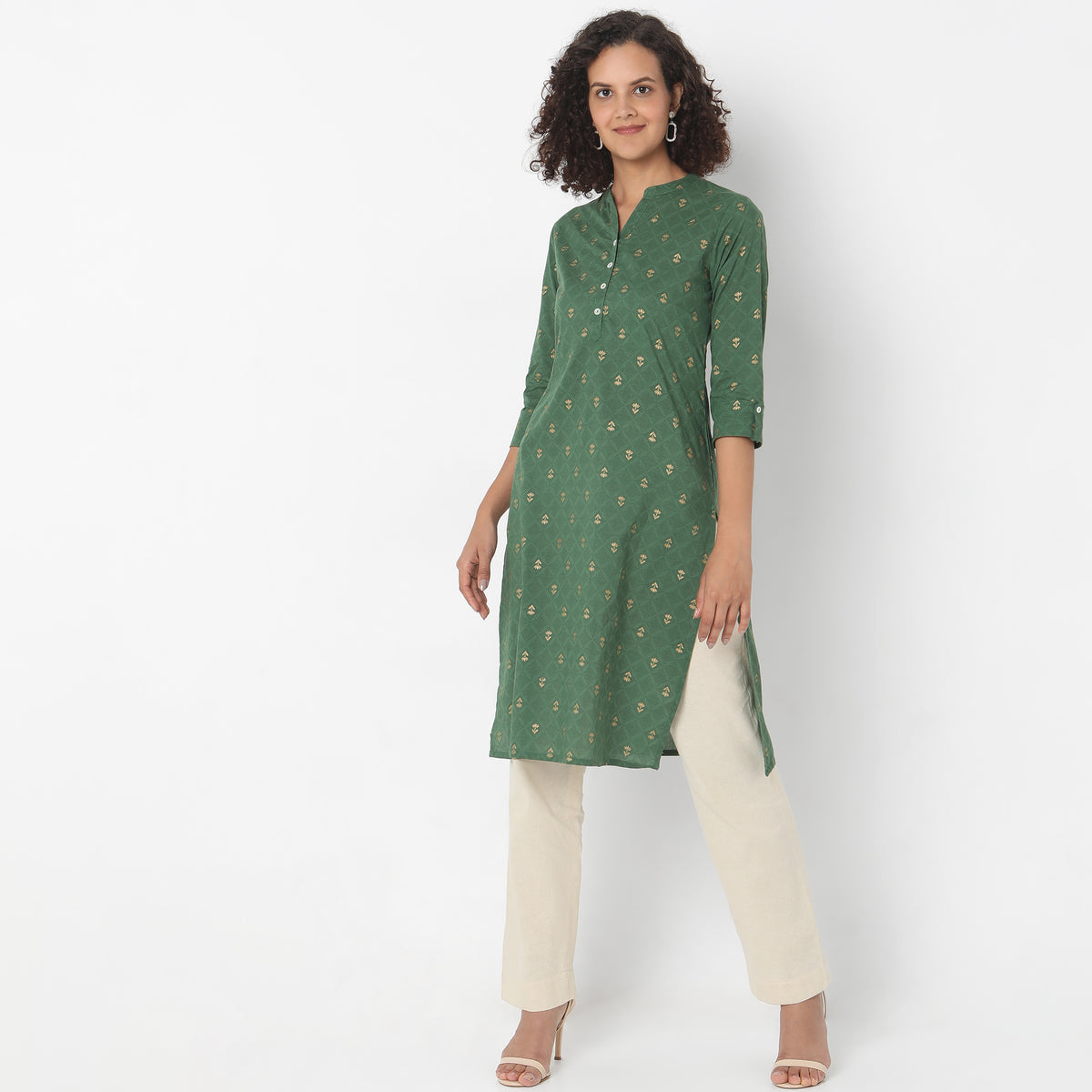 Straight Fit Printed Kurta