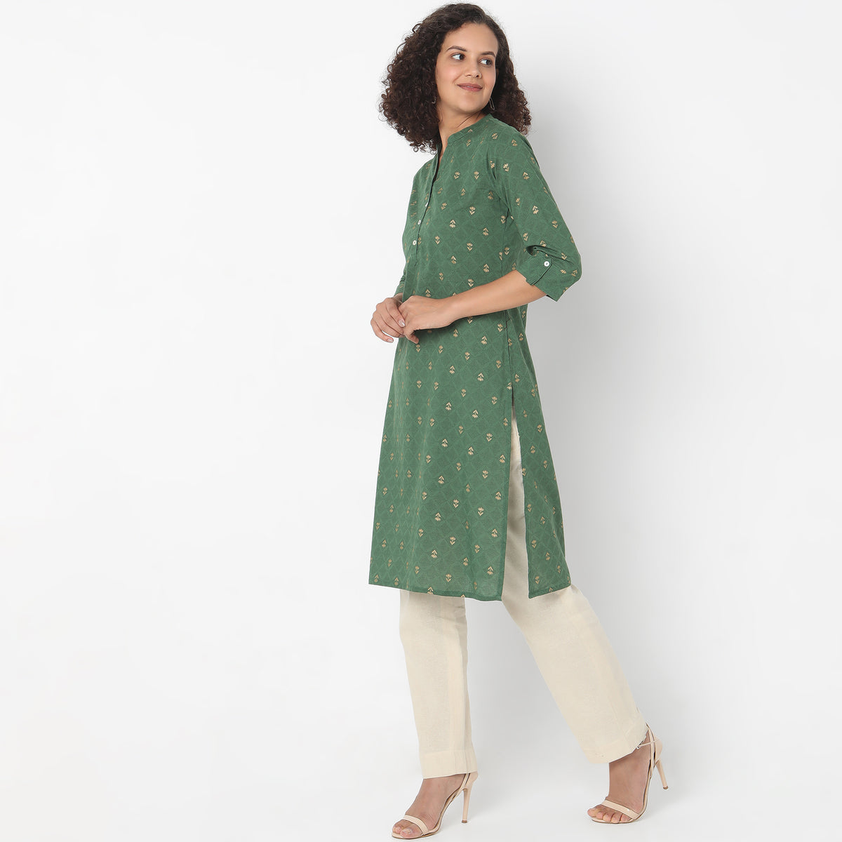 Straight Fit Printed Kurta