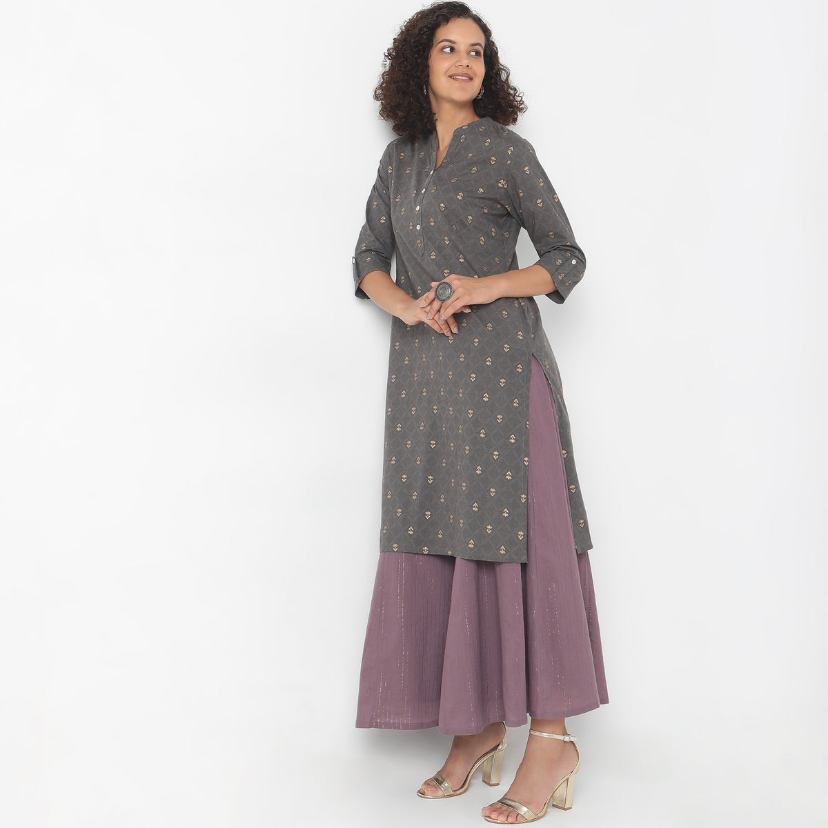 Straight Fit Printed Kurta