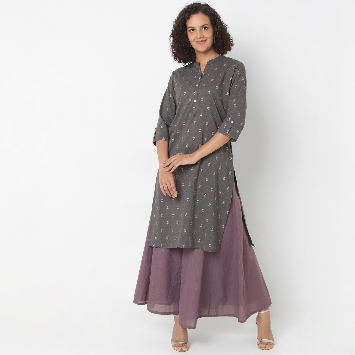 Straight Fit Printed Kurta