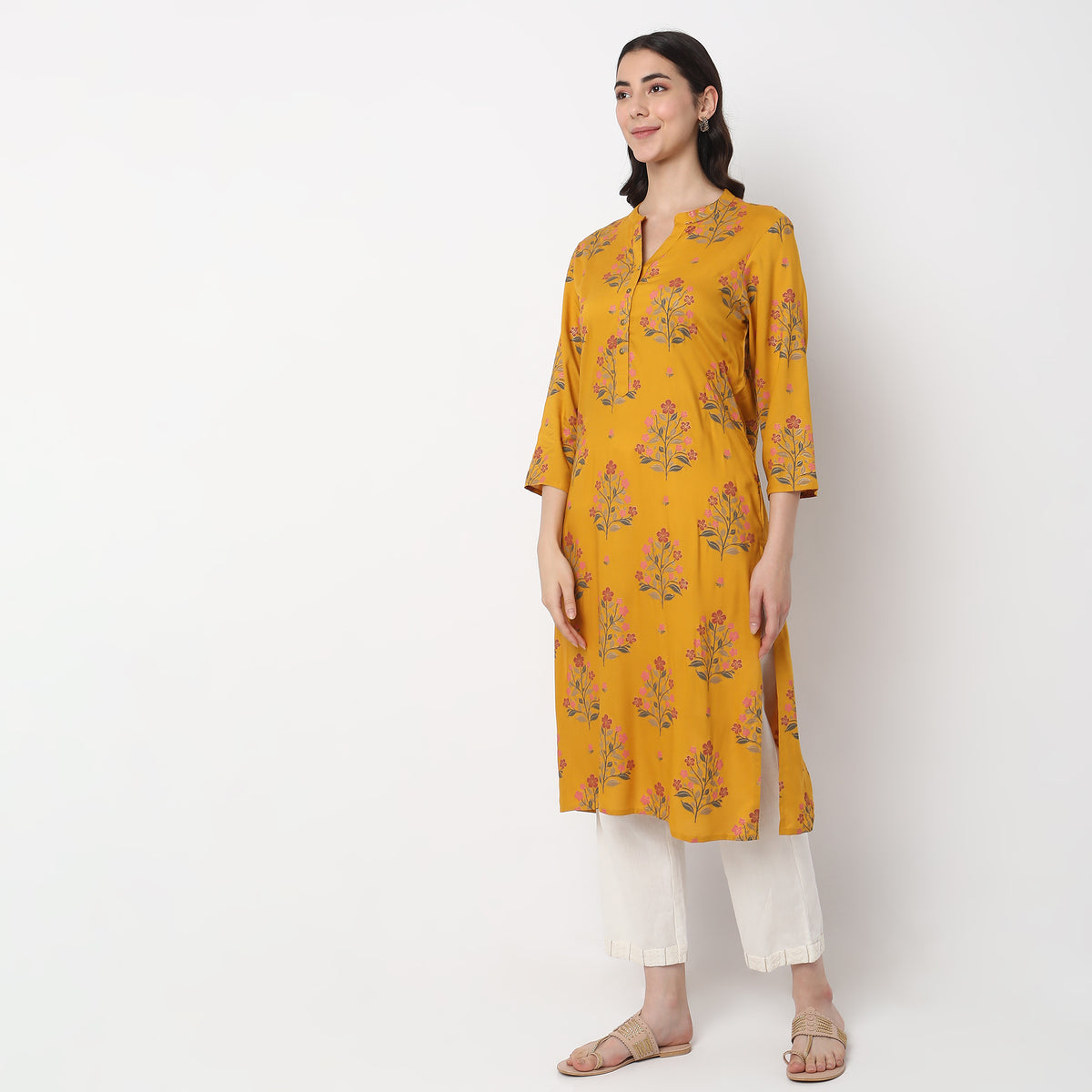 Straight Fit Printed Kurta