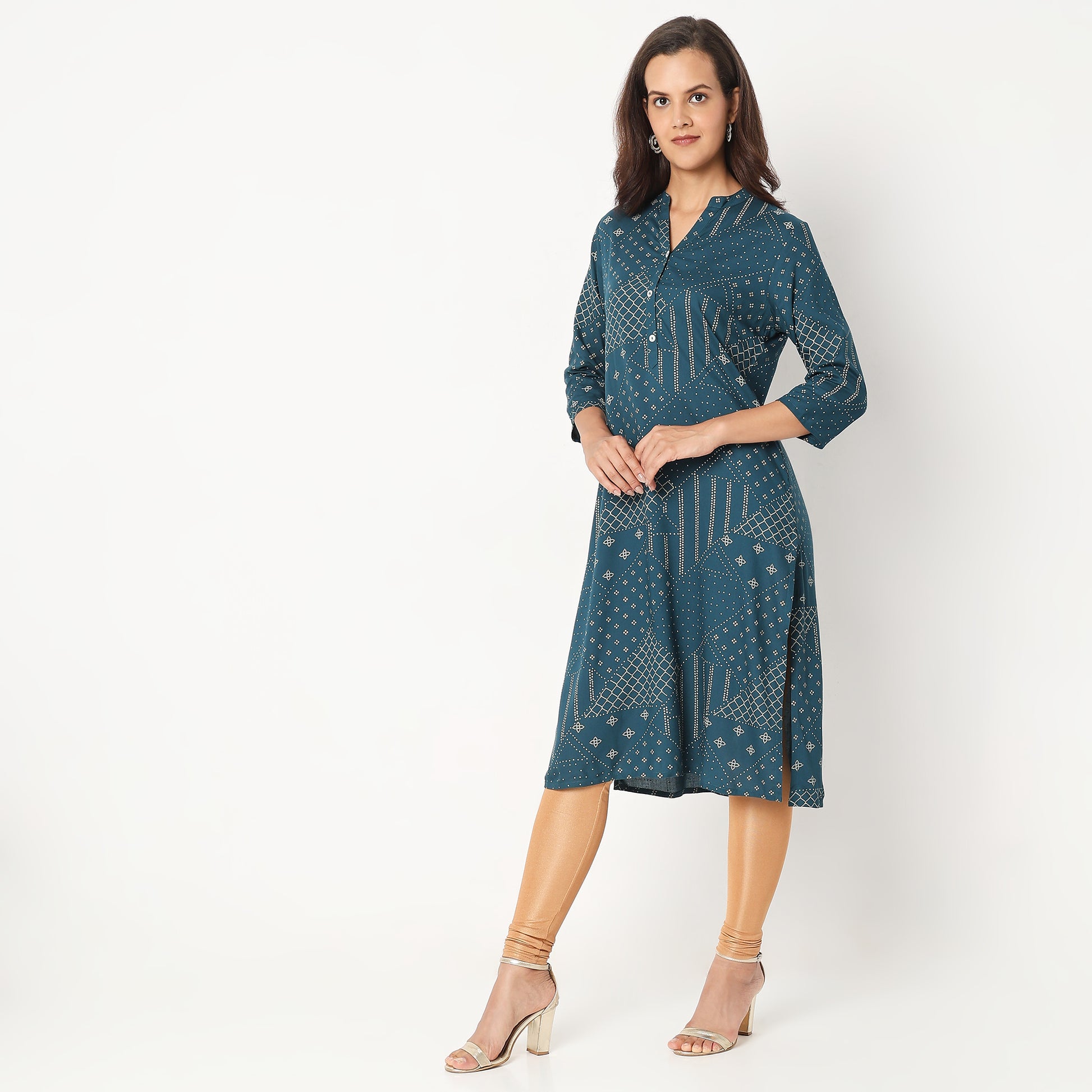 Straight Fit Printed Kurta