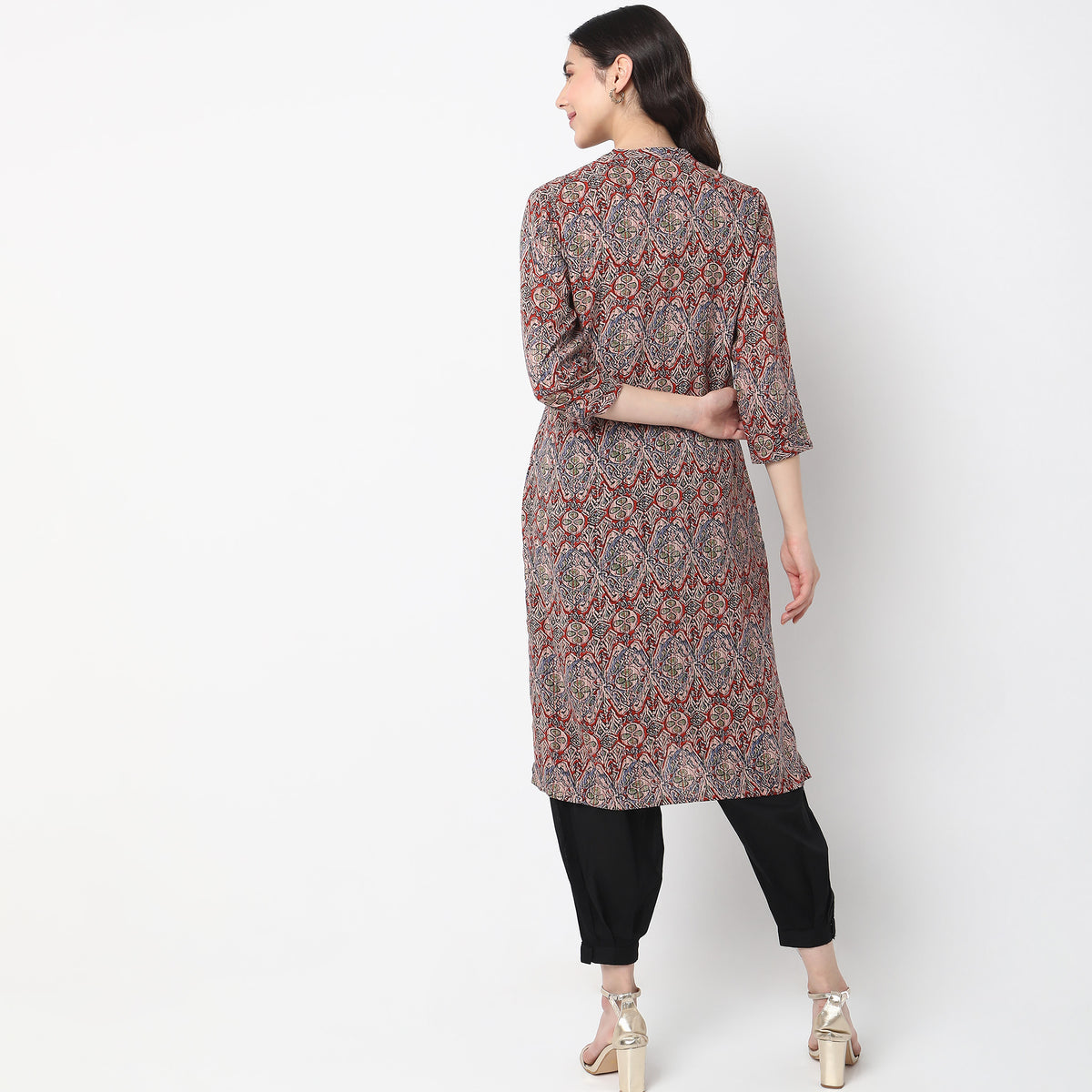 Straight Fit Printed Kurta