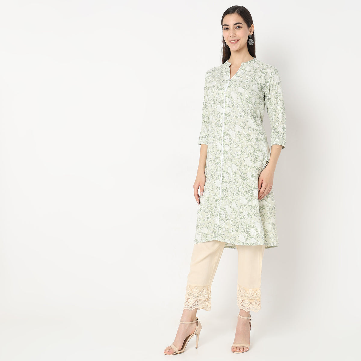 Straight Fit Printed Kurta