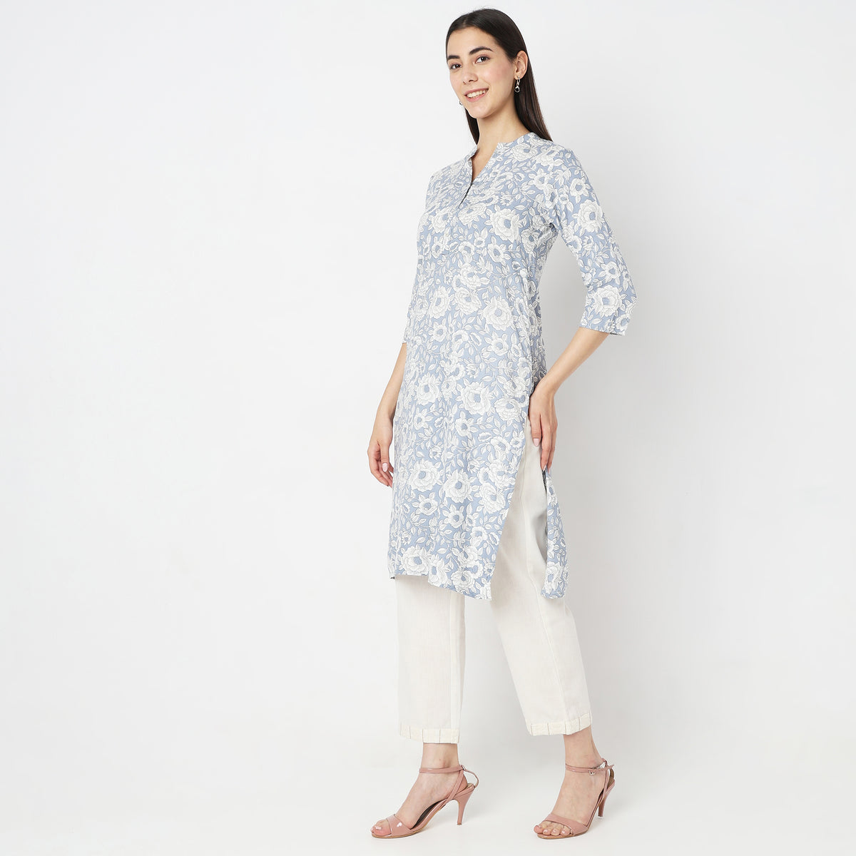 Straight Fit Printed Kurta