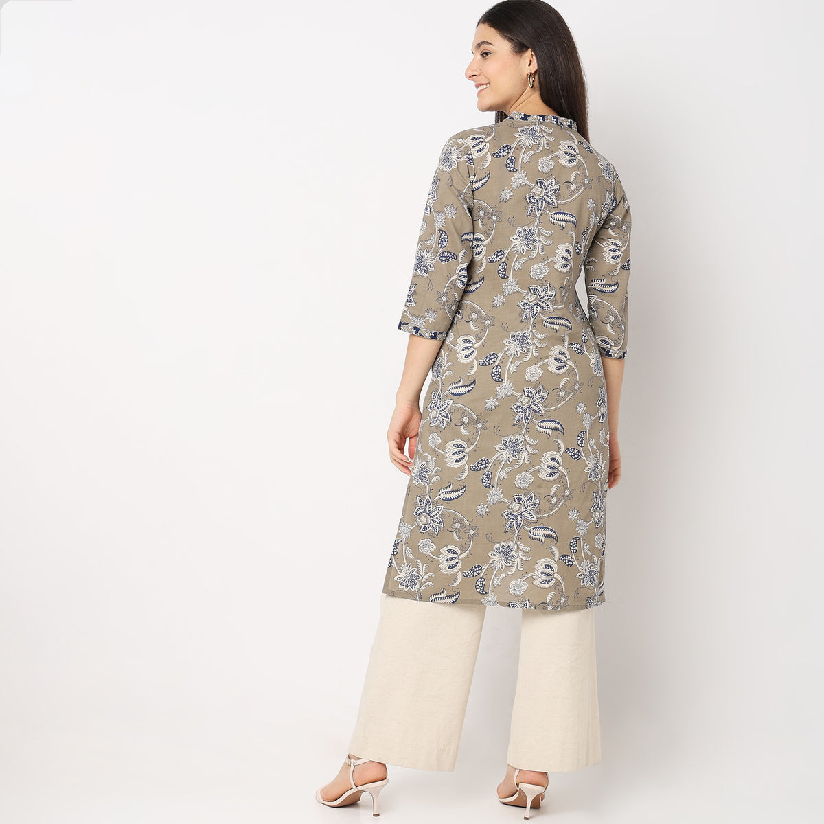 Straight Fit Printed Kurta