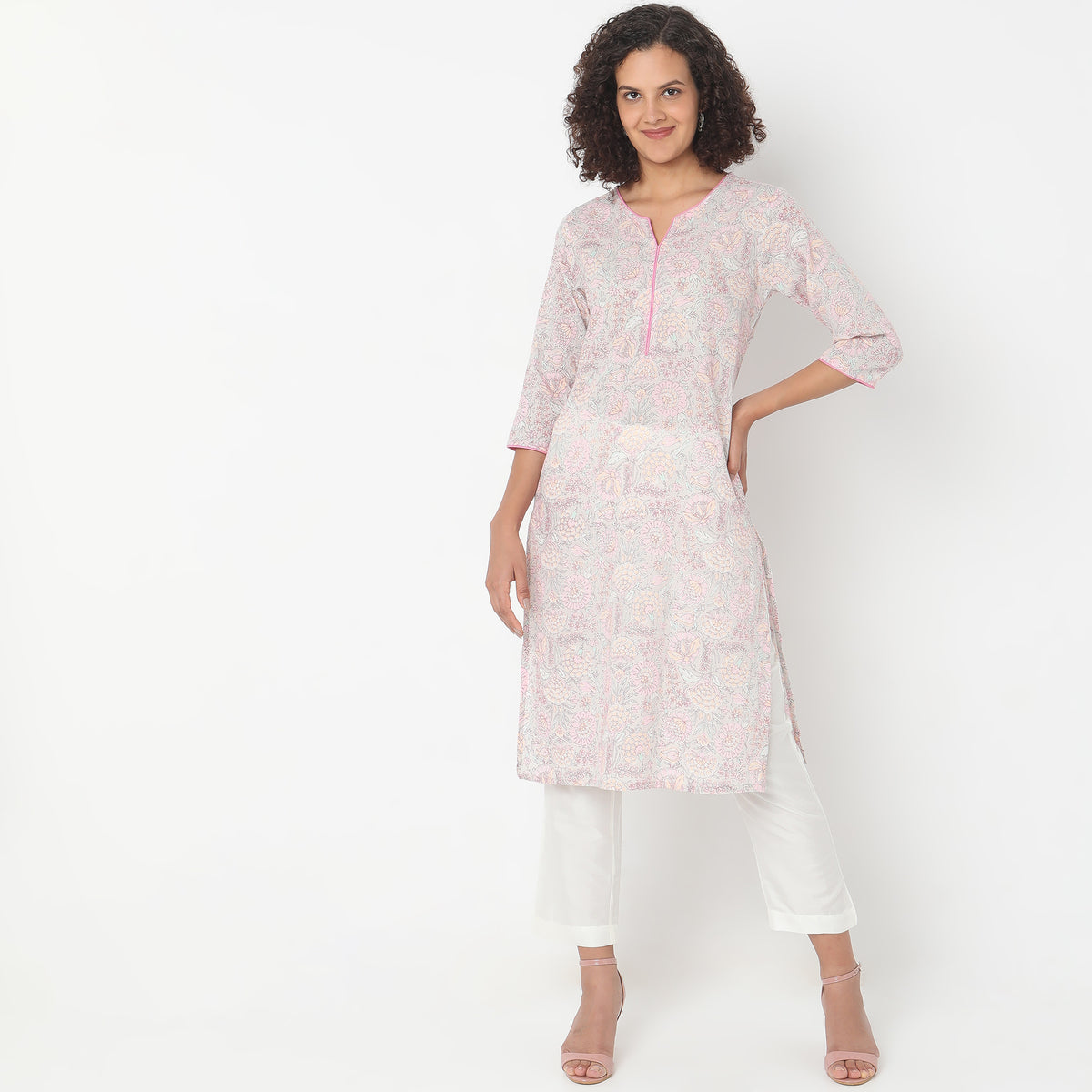 Straight Fit Printed Kurta