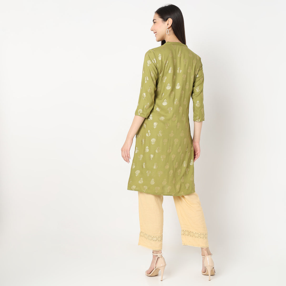 Straight Fit Printed Kurta