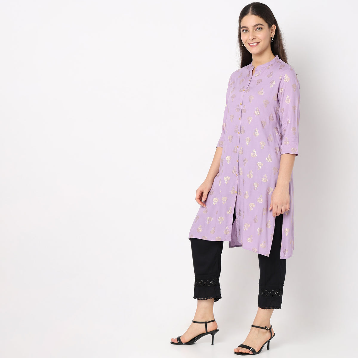 Straight Fit Printed Kurta