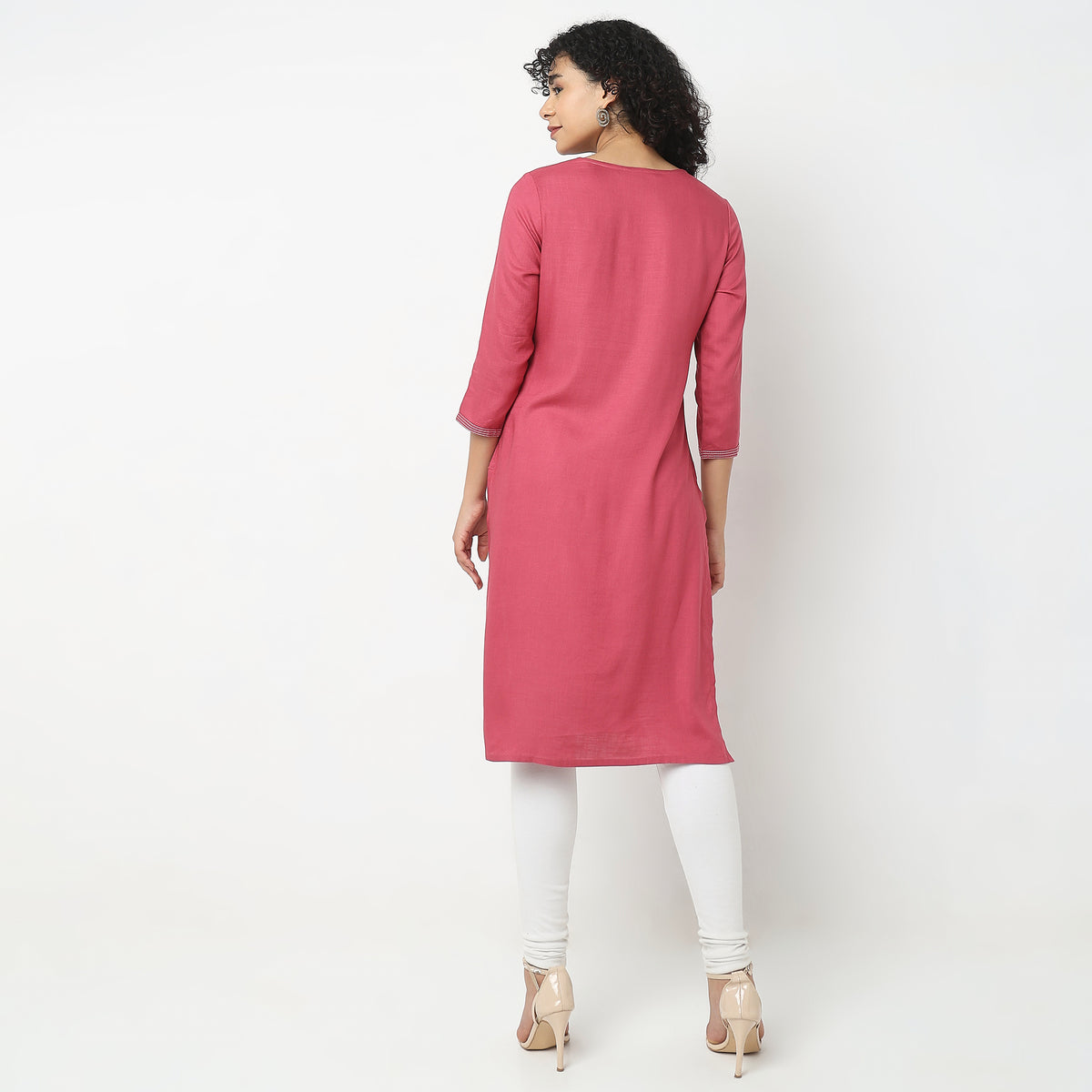 Straight Fit Solid Kurta