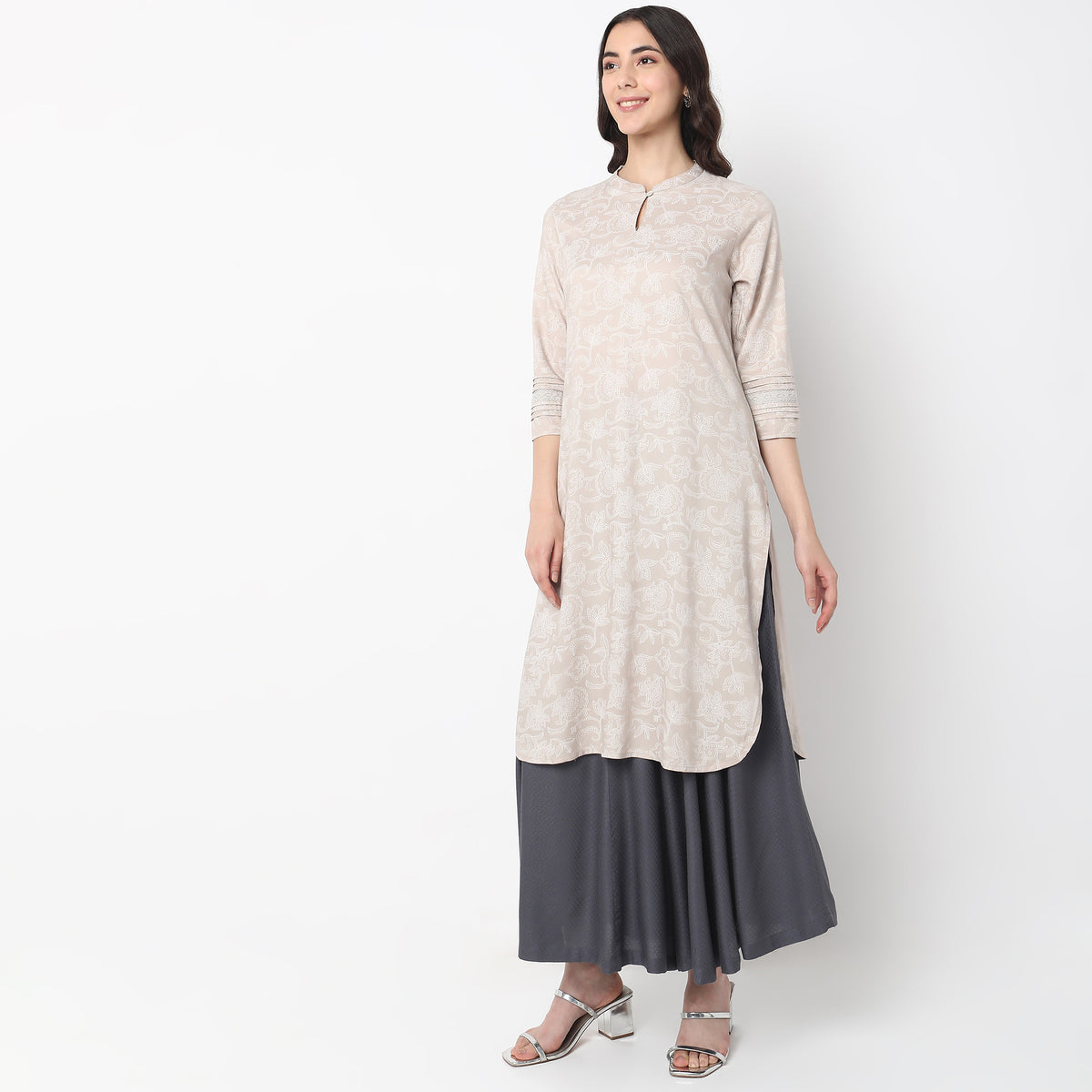 Straight Fit Printed Kurta