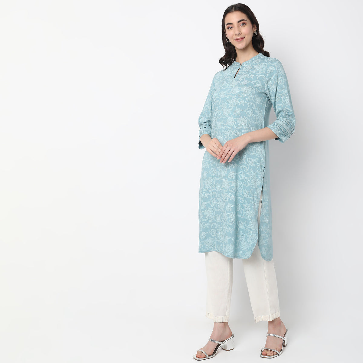 Straight Fit Printed Kurta