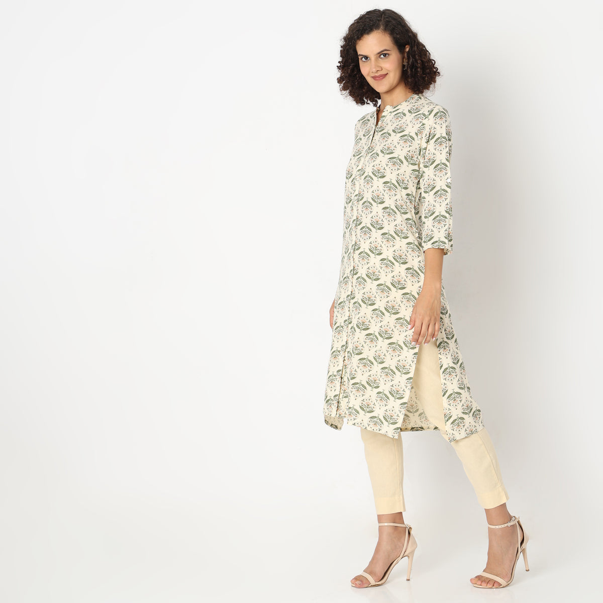 Straight Fit Printed Kurta