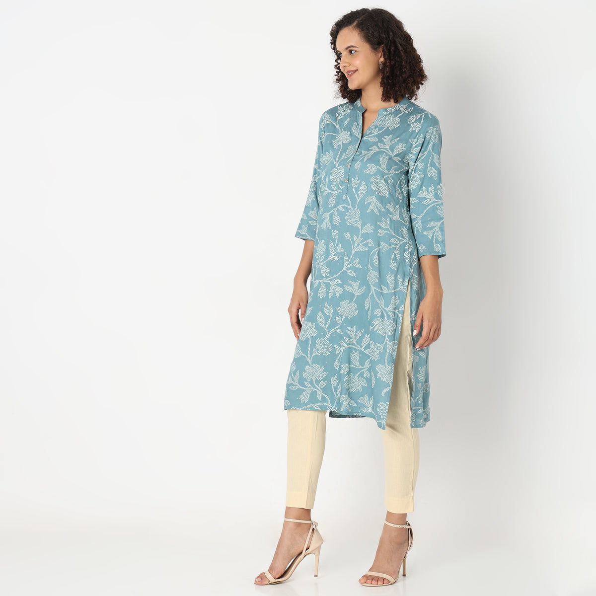 Straight Fit Printed Kurta