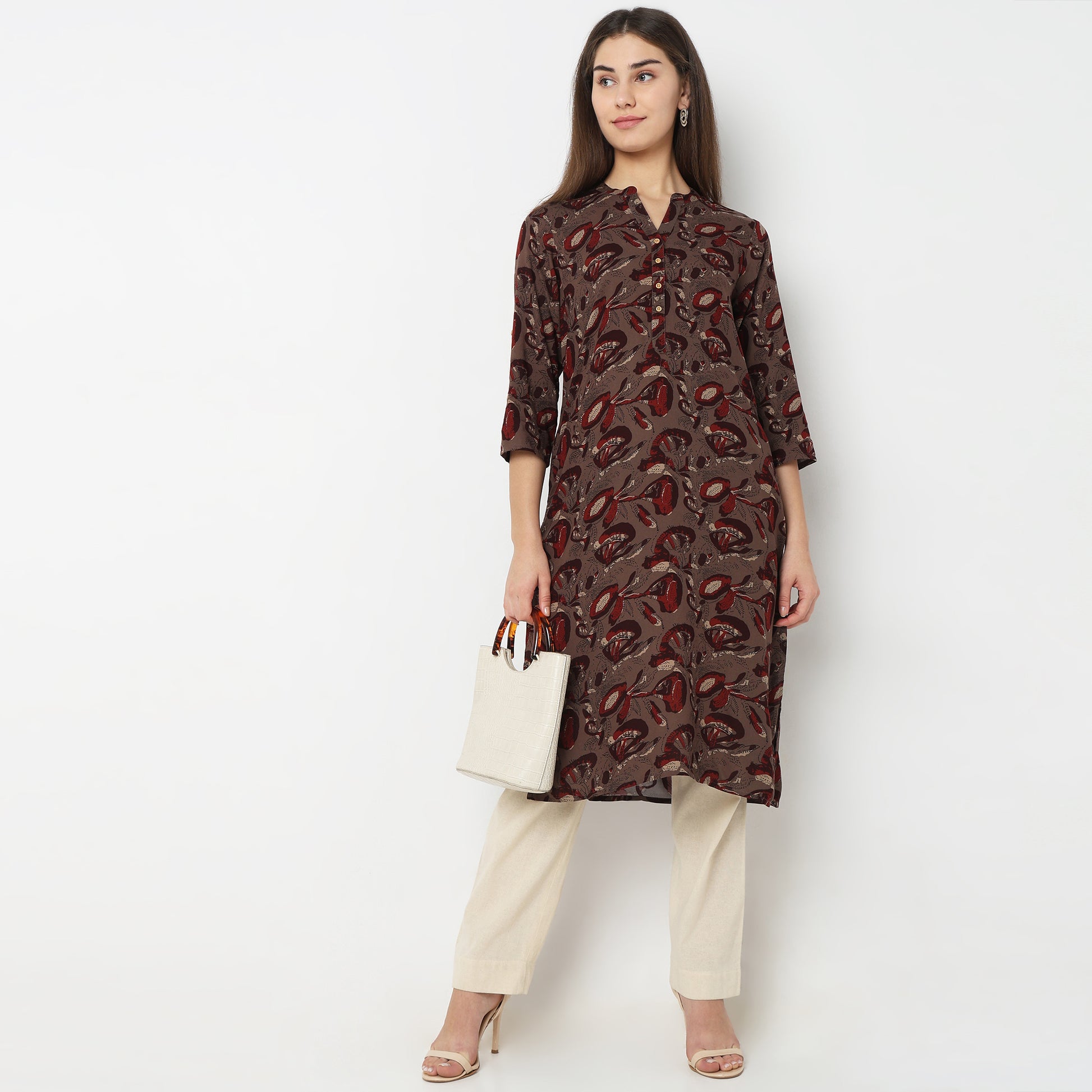 Straight Fit Printed Kurta