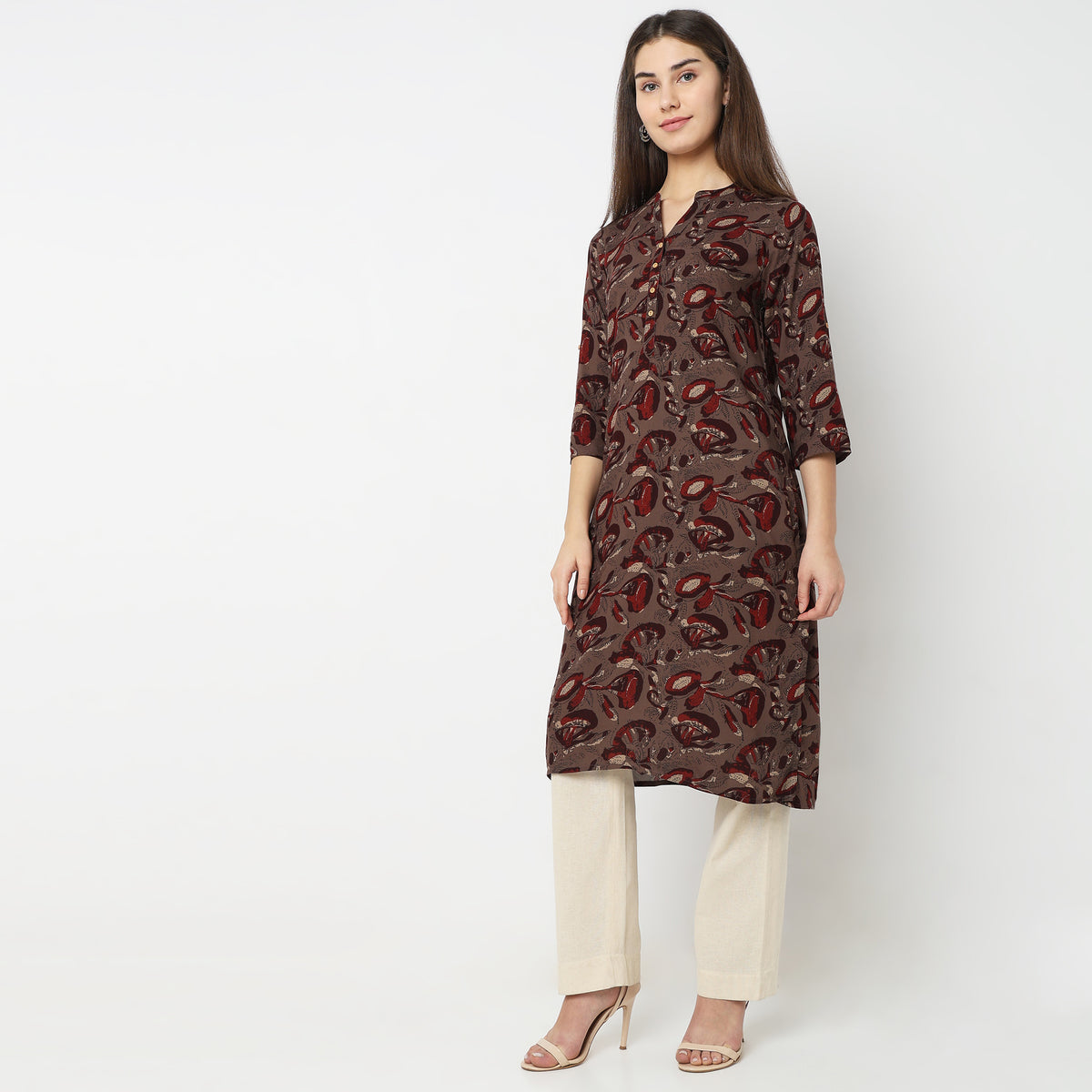 Straight Fit Printed Kurta