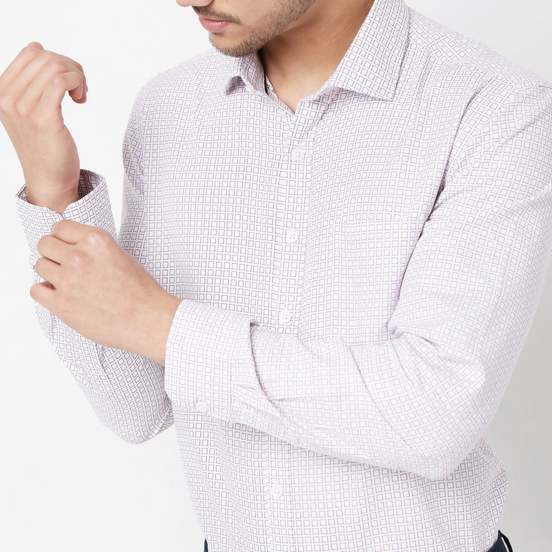 Slim Fit Checkered Shirt