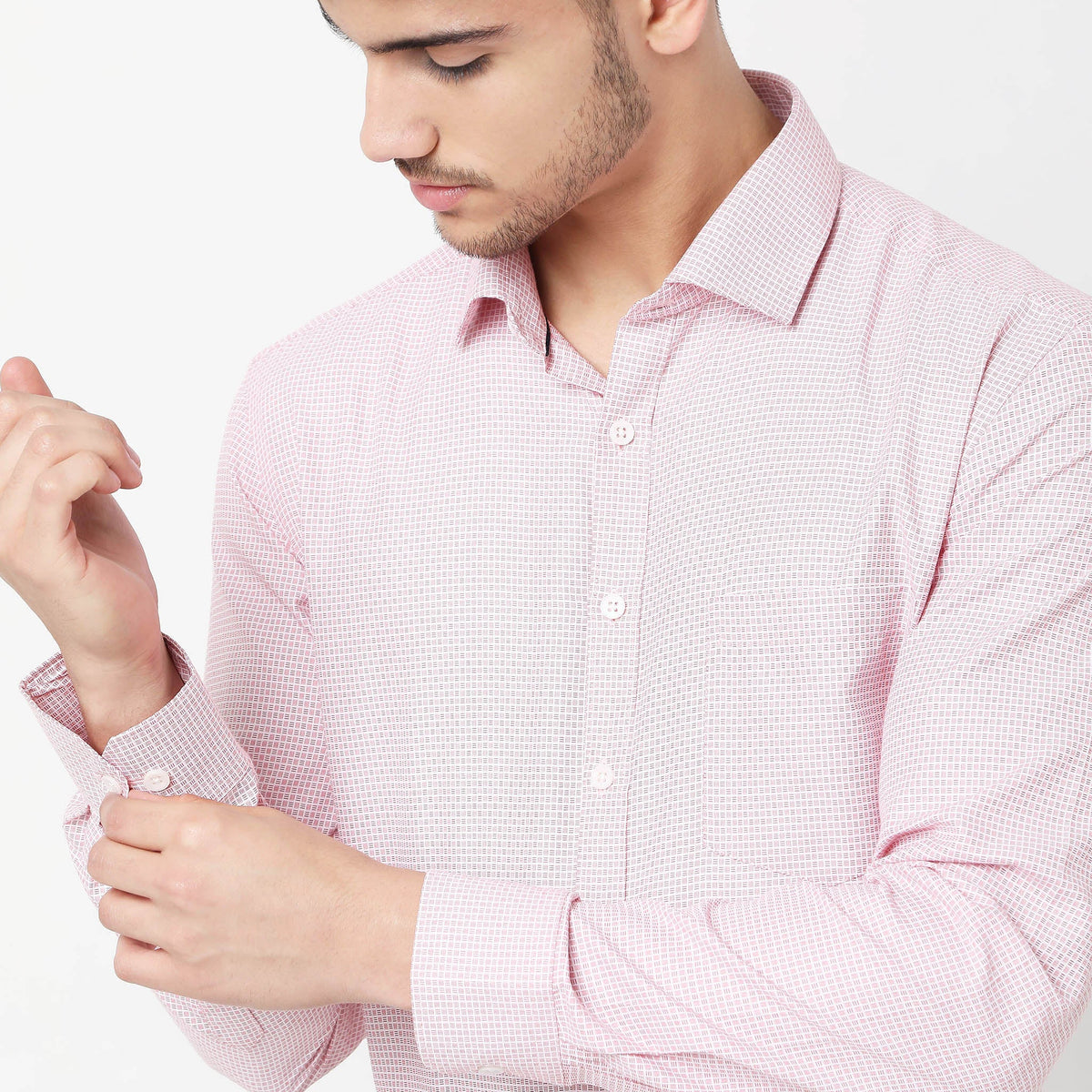 Slim Fit Checkered Shirt