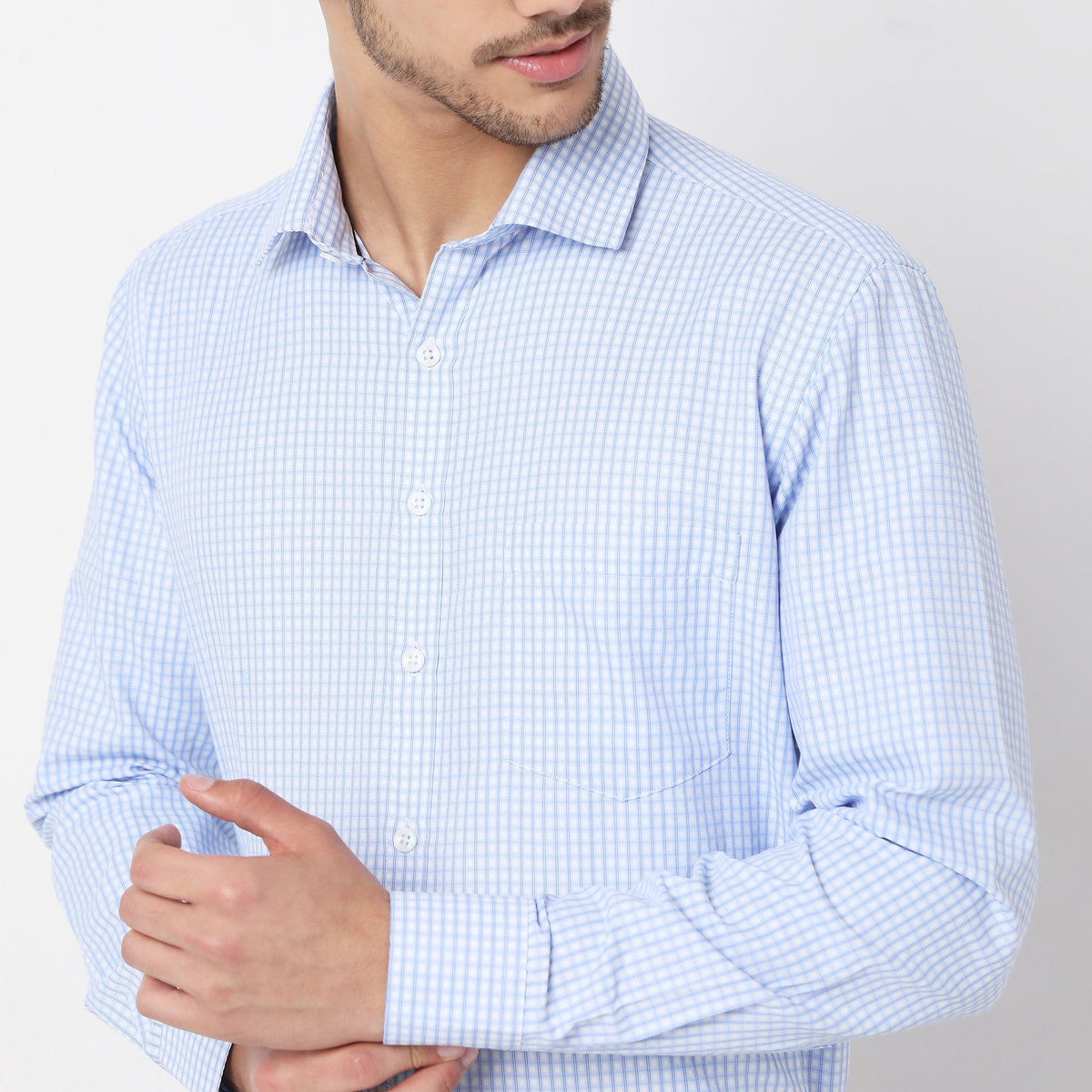 Slim Fit Checkered Shirt