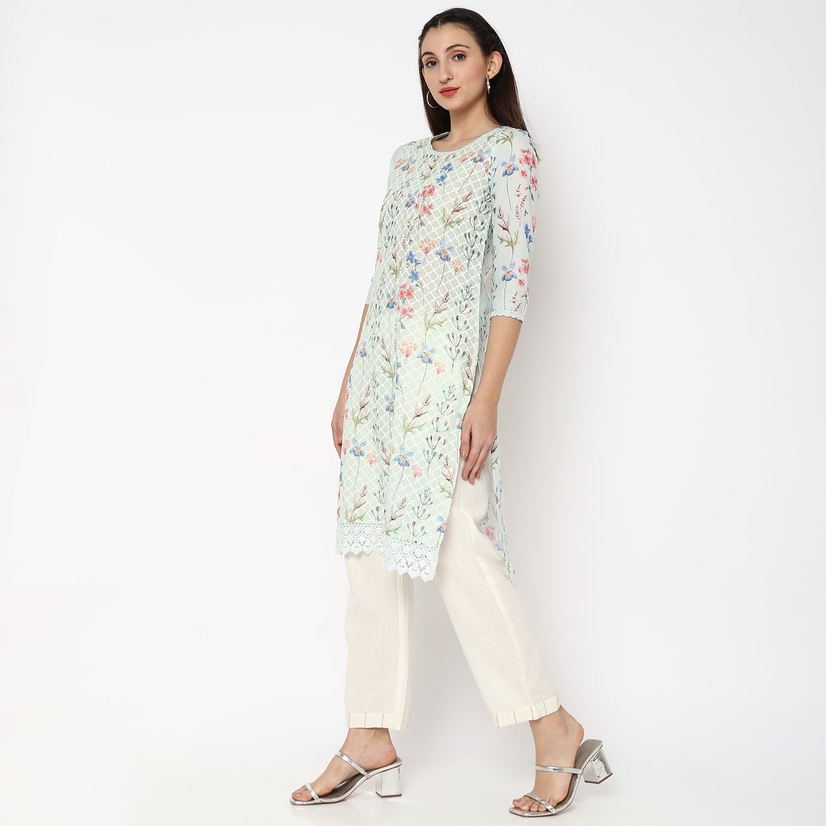 Straight Fit Printed Kurta